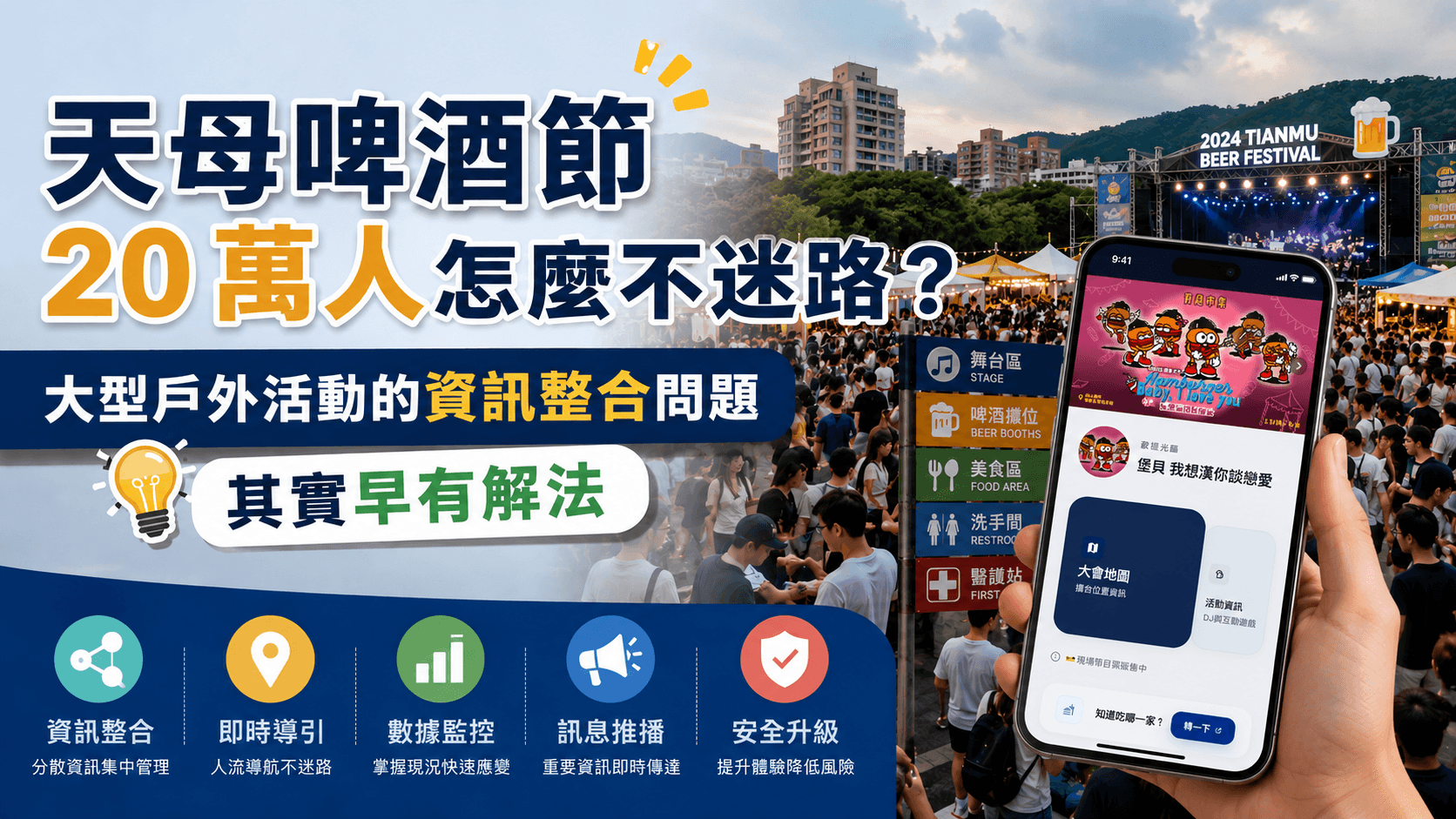 天母啤酒節 2026 怎麼不迷路?20 萬人活動的資訊整合問題其實早有解法